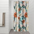 thumbnail image 2 of Pioneer Flower Floral Print Pattern Shower Curtain 36"x72" ,Bathroom Decorative Shower Curtains Set with 12 Hooks,Modern Waterproof Washable Shower Curtain, 2 of 6