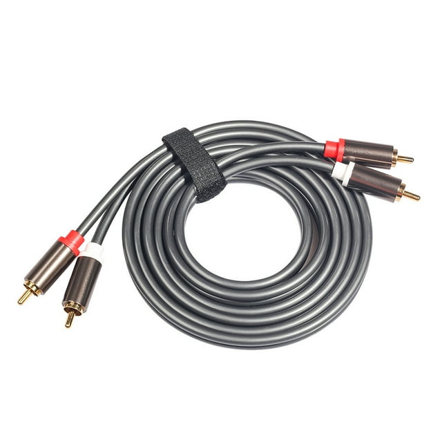 braveheart 5MM Splitter Professional Stereo System Alloy Plug Adapter Video Camera Accessories for Television CD 3m
