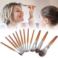 thumbnail image 4 of Beauty Brush Set, 12pcs Makeup Brushes Kit,  Powder for Makeup Highlights, 4 of 8