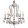 thumbnail image 2 of Bella Depot  5-Light Vintage Distressed Wood Pendant Light, Retro French Country Chandelier White, 2 of 5