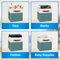 thumbnail image 5 of Pomatree 13x13 Storage Cubes - 6 Pack - Linen Fabric 13 Inch Cube Storage Bins, 5 of 7