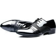 thumbnail image 5 of Men's 2024 Dress Shoes Patent Leather Shoes Soft Sole Breathable Mesh Business Casual Oxford, 5 of 7