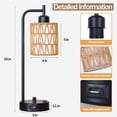 thumbnail image 4 of COTULIN Rattan Table Lamps Set of 2, 4 of 8