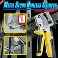 thumbnail image 2 of Professional Metal Stud Crimper Tool Punch Crimper Metal For Fastening 9CS5, 2 of 9