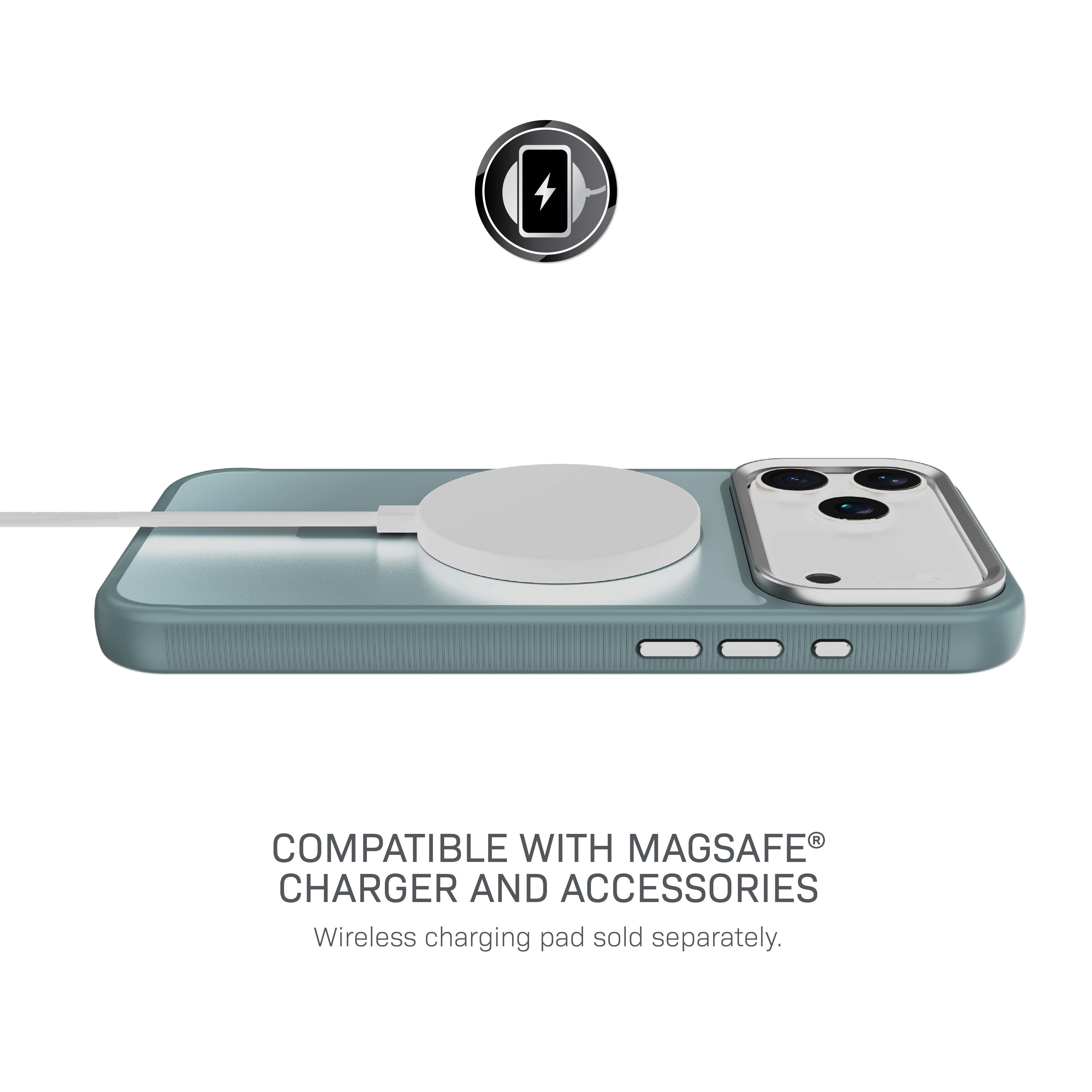 Body Glove Reflector Phone Case for iPhone 18 Pro Max / 17 Pro Max, MagSafe Compatible - Metallic Gray