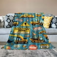 thumbnail image 2 of YANMS Construction Birthday Party Supplies Car Blanket Super Soft Toddler Blanket with Truck and Construction Signs Perfect for School Christmas Birthday Gifts, 2 of 6