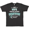 thumbnail image 3 of Inktastic My Wife is a Survivor Cervical Cancer Awareness T-Shirt, 3 of 5