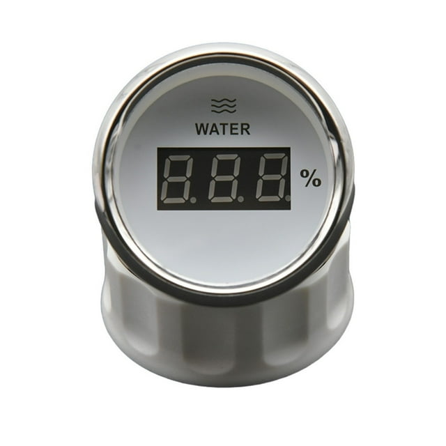 Digital Water Level Gauge With Red LED Backlight 0-190ohm Water Tank Level Indicator For Sensor Boat RV Car 12V/24V ,Easy to Install