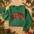 thumbnail image 5 of Christmas T-Shirts And Sweatshirts, Women'S Sweatshirts, Long-Sleeved Pullover Sweatshirts, Women'S Long-Sleeved Tops, Fashion Letter Print, Comfortable Wear,Dark Green,2XL, 5 of 5