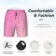 thumbnail image 3 of Fotbe Breast Cancer Pink Ribbons Awareness Traje de Baño para Hombre – Shorts de Natación de Secado Rápido con Forro y Bolsillos-Large, 3 of 6