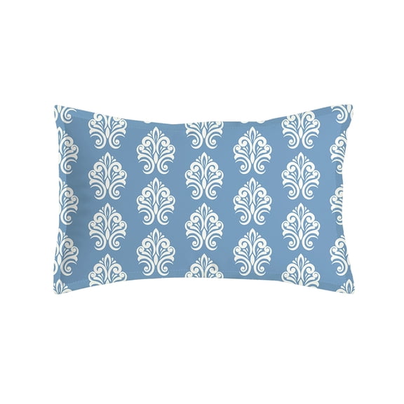 Qholemyo Blue Digital Print Pillow Covers Hotel Quality Polyester Case Simple Style For Home Student Holiday Everyday Bedding Home Goods