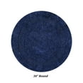 thumbnail image 3 of Better Trends Round Bath Mat 30" Diameter Elegant Reversible Bath Rug, Extra Soft Cotton for Ultimate Comfort, Absorbent, Ideal for Half Baths and Powder Rooms, (Navy) Lux Collection, 3 of 5