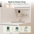 thumbnail image 5 of SunsGrove White Farmhouse Vanity Set with 2 Drawers, 2 Cabinets & LED Mirror for Bedroom, 5 of 9