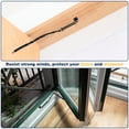 thumbnail image 6 of Uxcell Screen Door Chain,(25 Inch, Black) (1 Pcs), Zinc Plated Steel Spring Storm Door Protector with Plastic Tube, Suit for - Medium Lightweight Storm Screen Doors Windows, 6 of 6