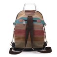 thumbnail image 3 of Rainbow Women's Canvas Backpack Ladies Striped Multifunction Patchwork Rucksack Crossbody Girl Single Shoulder Bag Vintage stitching, 3 of 5