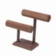 thumbnail image 5 of Organizador de pulseras y joyas, tocador moderno de madera de 2 niveles, estante para relojes, organizador de almacenamiento de brazaletes para, 5 of 9