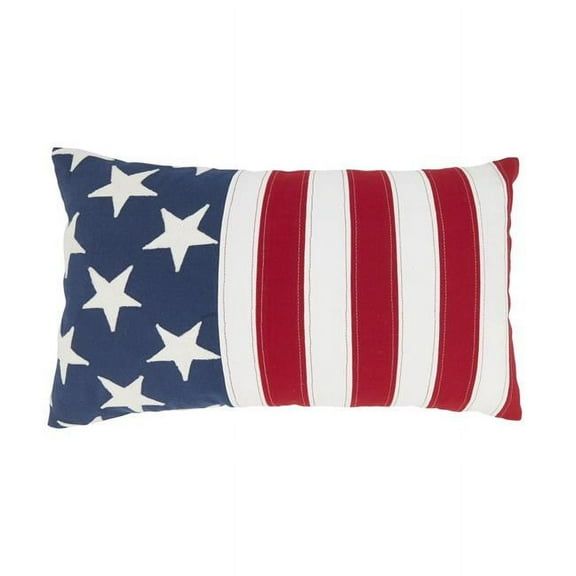 Saro Lifestyle Patriotic Pride Throw Pillow Cover