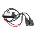 thumbnail image 1 of FLhrweasw Convertidor 12V A 5V 3A 2 Adaptadores Reductores USB 15W para Navegador Grabadora Coche, 1 of 9