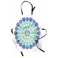 thumbnail image 1 of Rainbow Mandala Apron, Boho Rosette Pattern with Hearts and Star Ornamental Oriental Composition, Unisex Kitchen Bib with Adjustable Neck for Cooking Gardening, Adult Size, Multicolor, by Ambesonne, 1 of 2