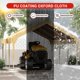 thumbnail image 5 of QinaQin Carpa garaje tipo carport 10x20/12x20 de uso rudo, impermeable y resistente a rayos UV, refugio portátil para auto o bodega exterior, ideal para todo clima, 5 of 7