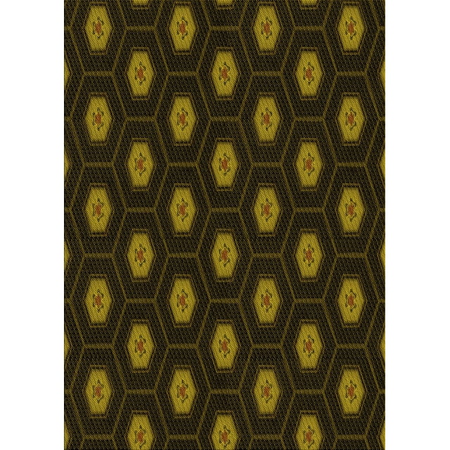 Ahgly Company Tapis d'Intérieur Lavables en Machine, Rectangle Transitionnel Brun Bronze Foncé, 7' x 9'