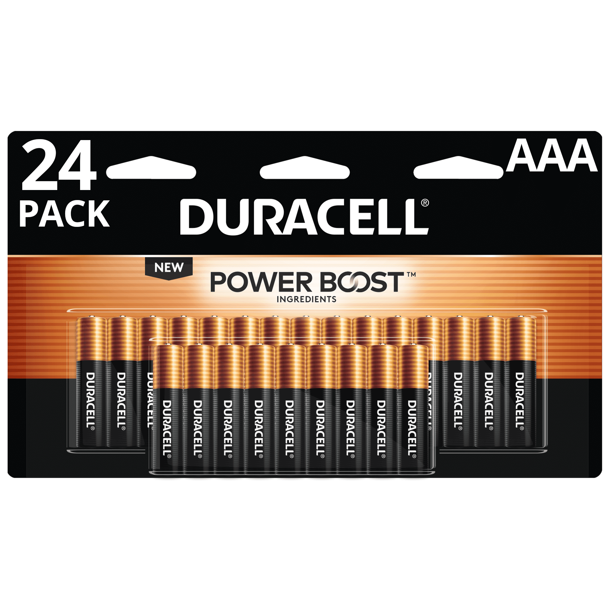Duracell CopperTop AAA Alkaline Batteries Pack of 24 all-purpose Triple A battery for household and business long lasting 