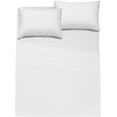 thumbnail image 3 of RUVANTI 100% Cotton Sheets for Full Size Bed - Crispy Cooling Percale Sheets - Breathable & Durable Full Sheet Set - Deep Pocket 16 Inches (Fits up to 18") - White 01-4 Pieces, 3 of 7