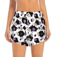 thumbnail image 4 of Lsque Daisies Flowers Printed Women's Running Shorts with Liner Pockets,Elastic Quick Dry Workout Athletic Gym Yoga Shorts,Womens High Waist Shorts-, 4 of 9