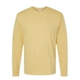 thumbnail image 5 of Hanes Essential-T Men's Long Sleeve T-Shirt | Soft Crew Neck 100 Cotton Tee, Athletic Gold, S, 5 oz, 5 of 5