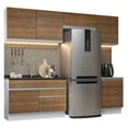 thumbnail image 1 of Cocina Integral Completa Madesa Glamy Blanco/Marrón 260cm, 1 of 5