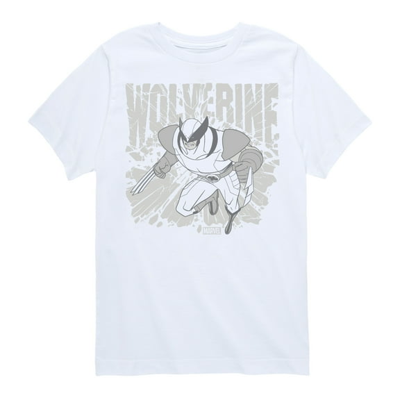 Marvel Wolverine - Gray Toned Comic - Toddler and Youth Short Sleeve Graphic T-Shirt