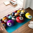 thumbnail image 5 of 1pc Billiard Balls Absorbent Non-Slip Bathroom Thickened Flannel Rug Decor,Soft,Quick Drying,Suitable For Indoor/outdoor Use,Bathrooms,Bedrooms,Kitchens,Terrace,Laundry Rooms,16"x24", 5 of 9