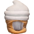 thumbnail image 1 of Ice Cream Hat Plush Full Headgear Cartoon Novelty Cap for Halloween Cosplay and Party Props, 1 of 5