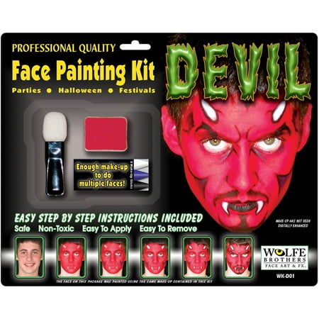 Wolfe Brothers Makeup Kit Adult Halloween Accessory