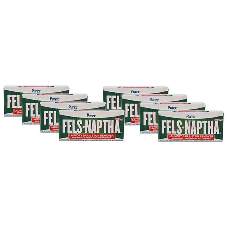 Purex Fels-Naptha Laundry Bar & Stain Remover & Pre-treater, 5.5 Ounce (8 Pack)