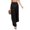 Black, variant on Travelwant Women's Chiffon High-Waisted See-Through Beach Pants Cover-Up