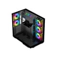 thumbnail image 3 of DIYPC ARGBDC800BK ATX Mid Tower Gaming Case and 5 ARGB Fans (Black), 3 of 16