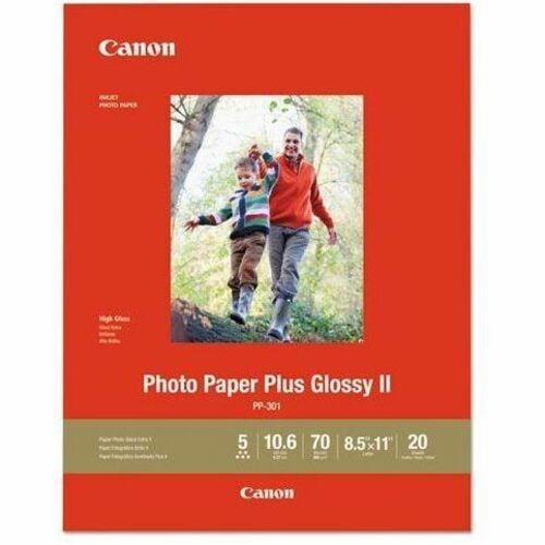 Photo Paper Plus Glossy II, 10.6 mil, 8.5 x 11, Glossy White, 20/Pack Photo Paper Plus Glossy II, 10.6 mil, 8.5 x 11, Glossy White, 20/Pack