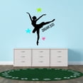thumbnail image 3 of QUOTES - Ballerina Silhouette Multicolored Stars Decoration Dream Big Inspirational Quotes Lettering Art Design Vinyl Home Bedroom Wall Decal Sticker 24" x 30", 3 of 5