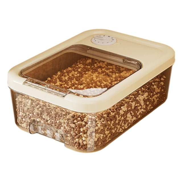 JJKBVCLO Récipient Hermétique pour Nourriture pour Animaux de Compagnie pour Chien Chat et Autres Animaux de Compagnie avec Tasse à Mesurer Seau de Rangement pour Nourriture pour Chien