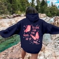 thumbnail image 4 of Graphic Hoodie for Women 2024 Cute Preppy Sweatshirt Long Sleeve Drawstring Pullover Tops with Pockets, 4 of 6