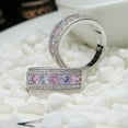 thumbnail image 7 of Yesbay Wedding Engagement Rings,Bridal Jewelry Colorful Cubic Zirconia Inlaid Finger Ring, 7 of 7