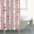 thumbnail image 4 of Ballet Swan Princess Pattern Shower Curtain 84"x72" ,Bathroom Decorative Shower Curtains Set with 12 Hooks,Modern Waterproof Washable Shower Curtain, 4 of 6