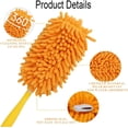 thumbnail image 3 of WADY 6 Pack Microfiber Duster Refills for Hand Duster - 360° Reusable Heavy Duty Dusting Pads for Ceiling Fans, Furniture & Household Cleaning (Handle Not Included), 3 of 7