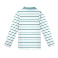thumbnail image 5 of CCRFTGI Polo Shirts for Kids Girls Size 7 Uniform Striped Shirts Athletic Sport Pique Collared Polos Casual Long Sleeve Summer Tops Sky Blue 11-12 Years, 5 of 5