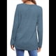 thumbnail image 4 of Camisas de Larga para Mujer, Blusas Holgadas de Cuello Redondo, Elegantes, Informales, para Otoño e Invierno. Azul XXL, 4 of 5
