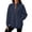 Inverlee Navy-Sweatshirt, variant on Inverlee Half Zip Stand Collar Sweatshirts for Women Long Sleeve Raglan Pullovers Side Pocket Solid Casual Loose Fit Tops Black S-XXL