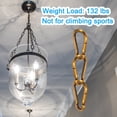 thumbnail image 4 of Unique Bargains 6mm Spring Snap Hook Clips Chain Quick Links Connector Ring Lock 132 Lbs Gold Bronze 6 Pack, 4 of 6