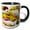 Black/White, variant on 3drose, Usa, Washington, Seattle, Bouquets at Pike Place Public Market., 11oz Two-tone Green Mug