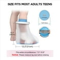 thumbnail image 2 of 2X Waterproof Foot Cover for Shower Adult, Foot Cast Covers with Non-Slip Padding Bottom, Watertight Foot Cast Protector,2 x Cast Cover, 2 of 8